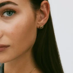 Clearance Örhängen Infinity Knot Small Guld Örhängen Guld|Adventspresenter