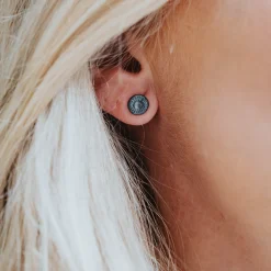 Outlet Örhängen Knappkorall oxid Örhängen Silver|Smycken Dam