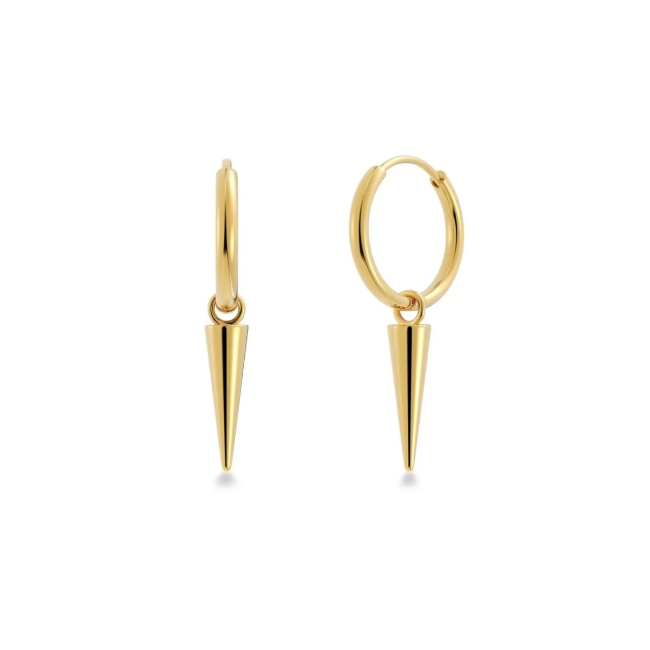 Outlet Örhängen Peak Hoops Guld Örhängen Guld