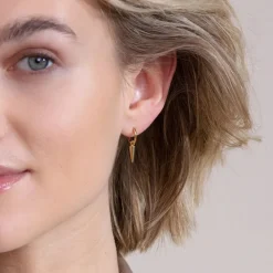 Best Örhängen Peak Hoops Mini Guld Örhängen Guld