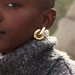 Outlet Örhängen Redondo Studs L Guld Örhängen Guld