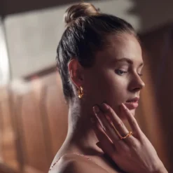 Online Örhängen Sten guld Örhängen Guld|Smycken Dam