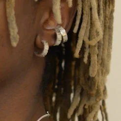 Clearance Örhängen Thicc Silver Örhängen Silver|Smycken Herr