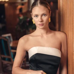 Outlet Örhängen Wellpapp Nr.3 guld Örhängen Guld|Smycken Dam