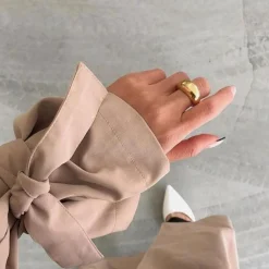 Clearance Ring Bolded Big Guld Ringar Guld