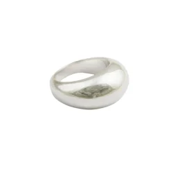Clearance Ring Bolded Big Silver Halsband Silver
