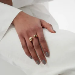 New Ring Bolded Drops Guld Ringar Guld|Smycken Dam