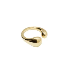 New Ring Bolded Drops Guld Ringar Guld|Smycken Dam