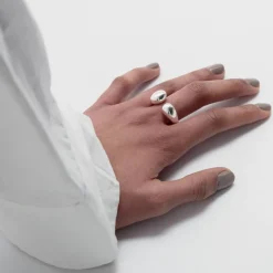 Sale Ring Bolded Drops Silver Ringar Silver|Halsband Silver