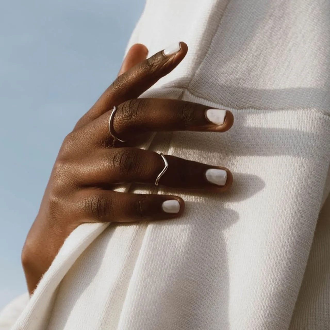 Clearance Ring Chevron silver Ringar Silver