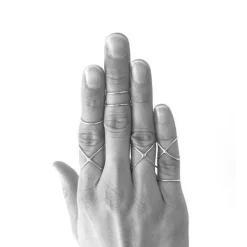 Hot Ring enkel mässing Smycken Dam