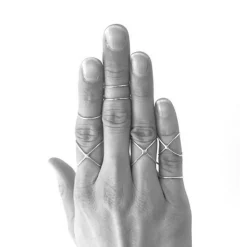 Ring enkel silver Smycken Dam