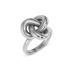 New Ring Infinity Knot Large Stål Ringar Silver|Adventspresenter