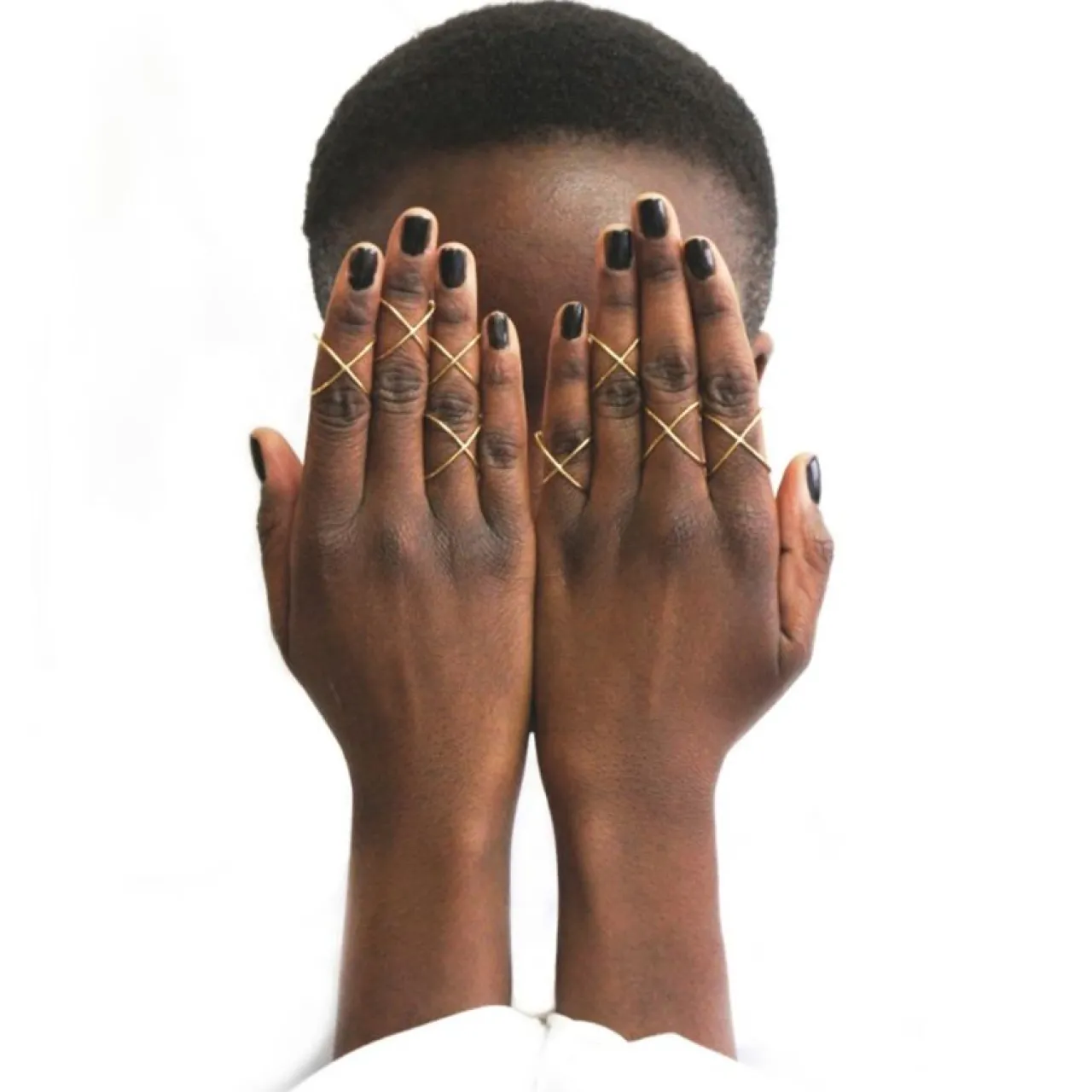 Outlet Ring Korsad mässing Smycken Dam