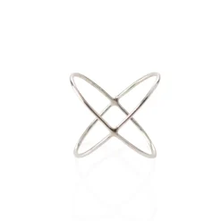 Hot Ring Korsad silver Smycken Dam