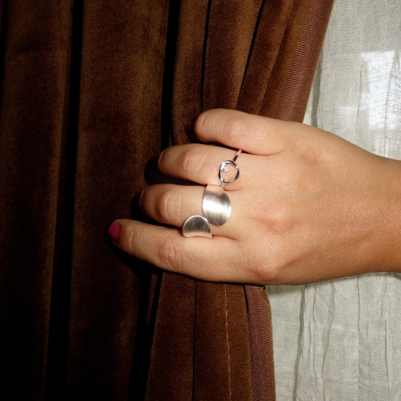 Clearance Ring Loop Silver Ringar Silver