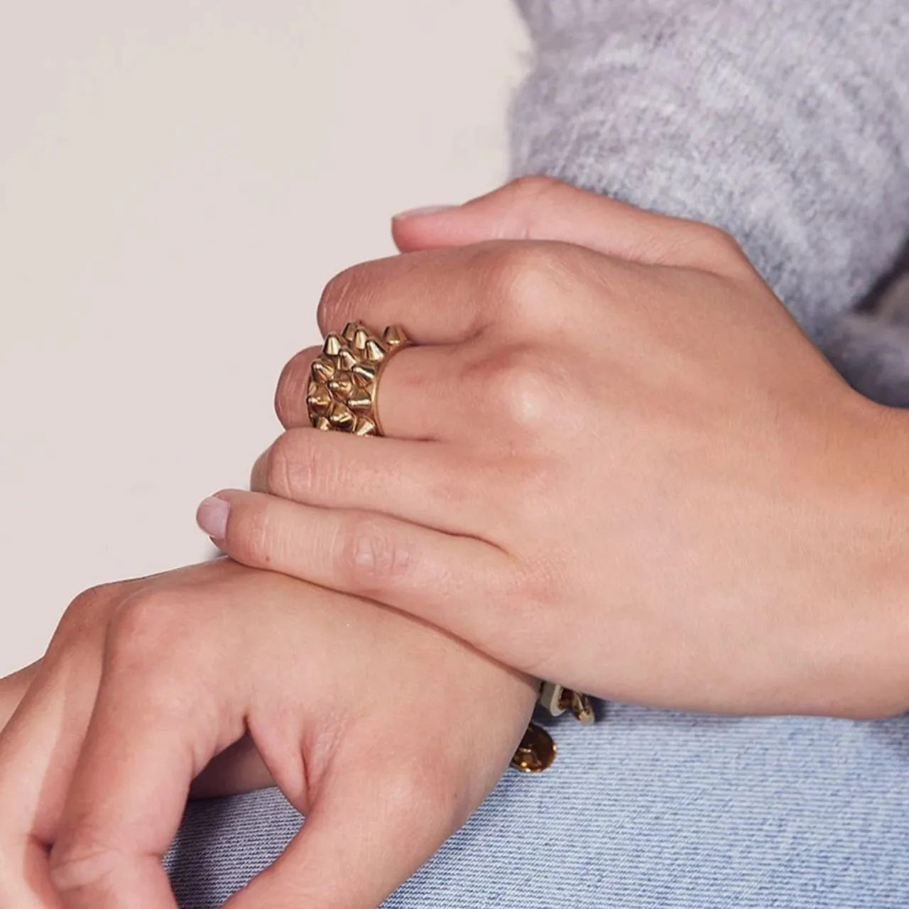 Outlet Ring Peak Guld Ringar Guld|Smycken Dam