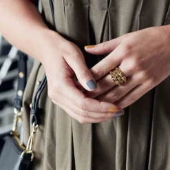 Outlet Ring Peak Guld Ringar Guld|Smycken Dam