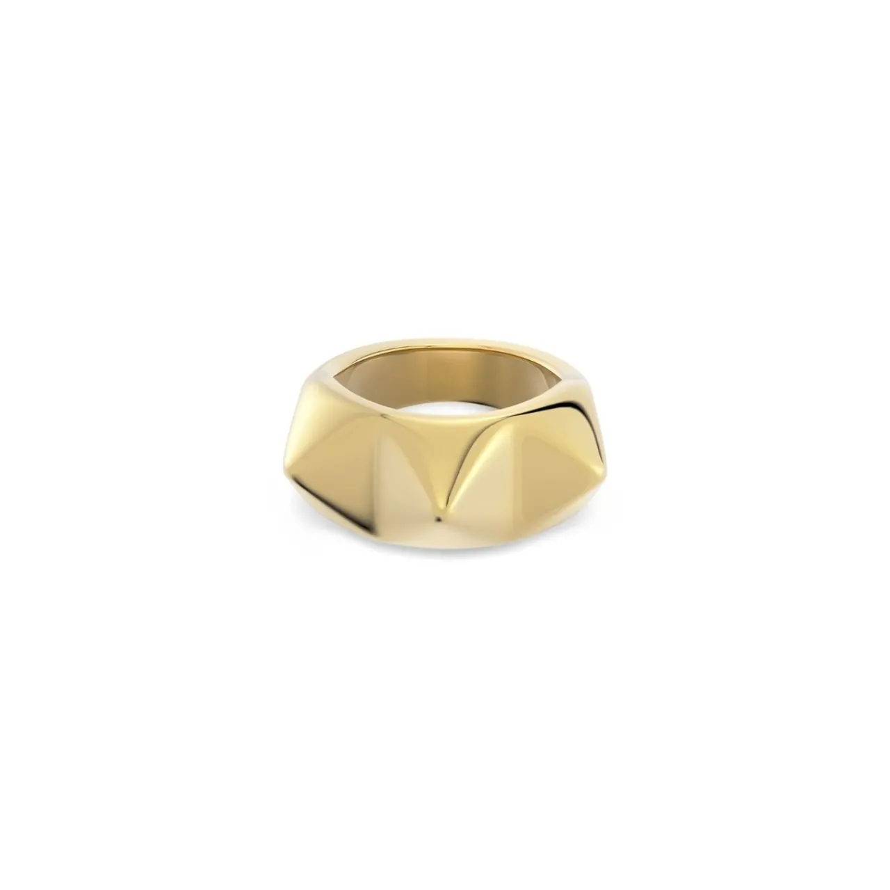 New Ring Peak Rivet Guld Ringar Guld|Smycken Dam