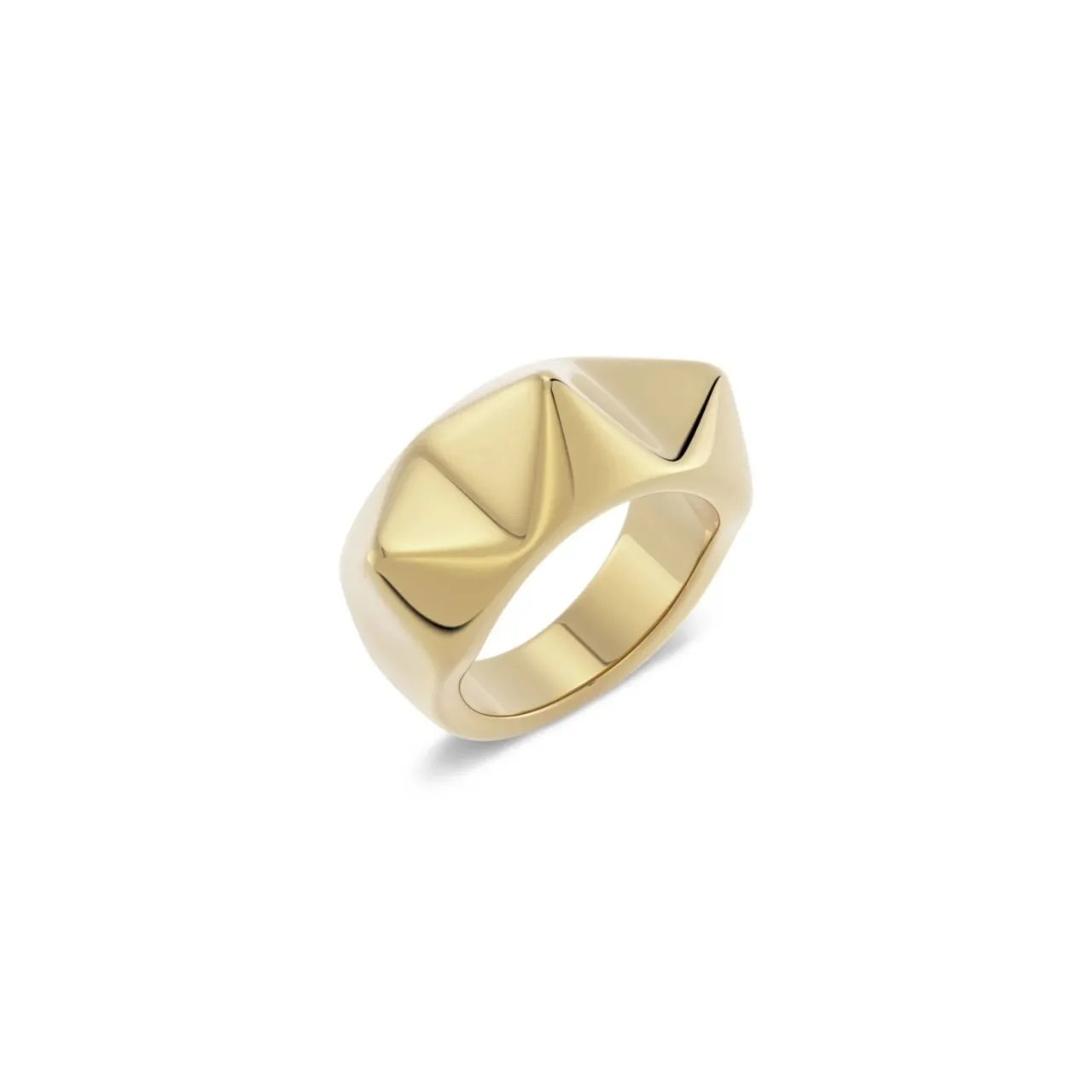 New Ring Peak Rivet Guld Ringar Guld|Smycken Dam