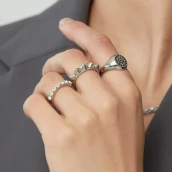 Sale Ring Peak Single Stål XS 16,0 mm Smycken Dam|Ringar Silver