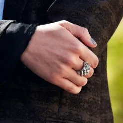 Ring Peak Stål Ringar Silver|Smycken Dam