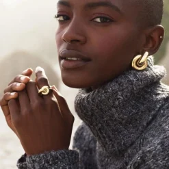 Outlet Ring Redondo Guld Ringar Guld|Smycken Dam