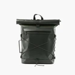 New Ryggsäck Pannier rolltop (incl 2 carabiners ) grön Ryggsäckar