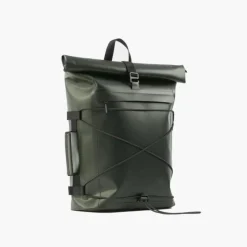 New Ryggsäck Pannier rolltop (incl 2 carabiners ) grön Ryggsäckar