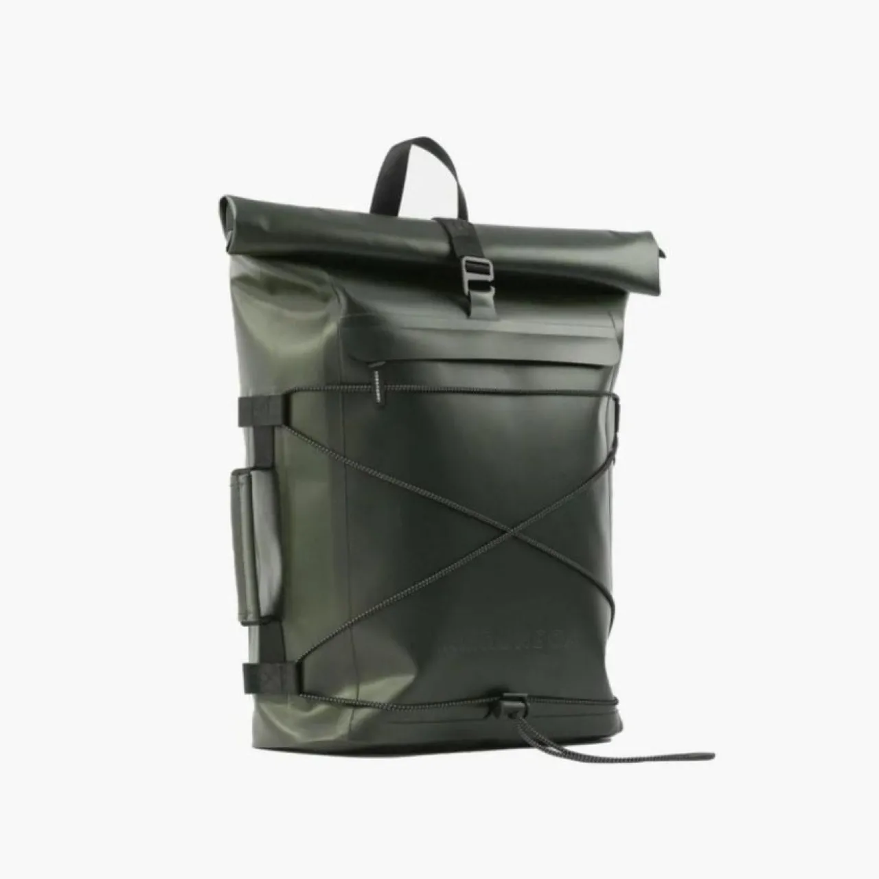 New Ryggsäck Pannier rolltop (incl 2 carabiners ) grön Ryggsäckar