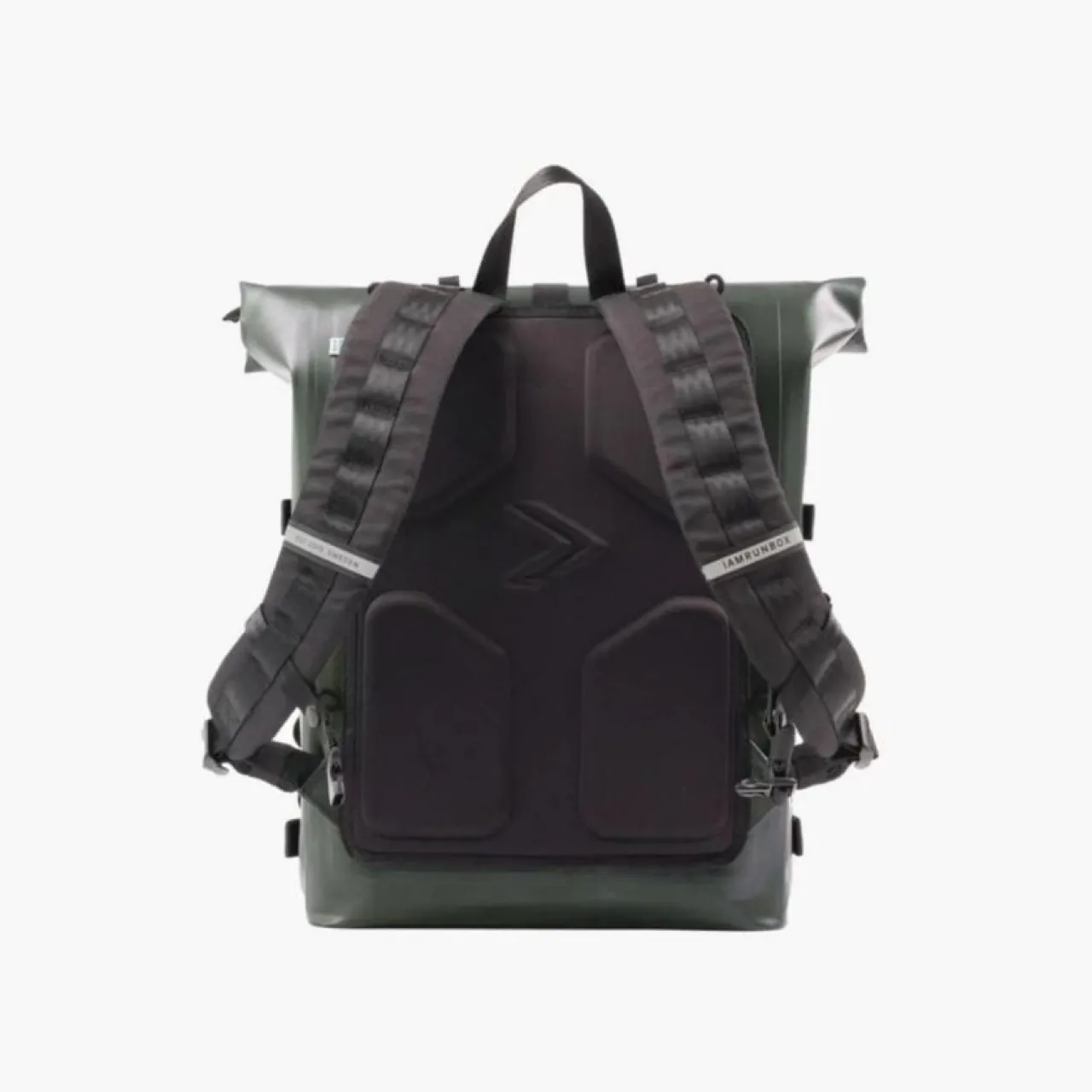 New Ryggsäck Pannier rolltop (incl 2 carabiners ) grön Ryggsäckar