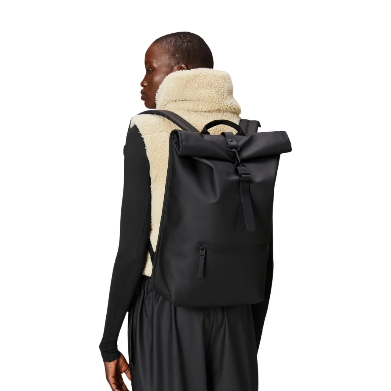 Online Ryggsäck Rolltop Svart Ryggsäckar