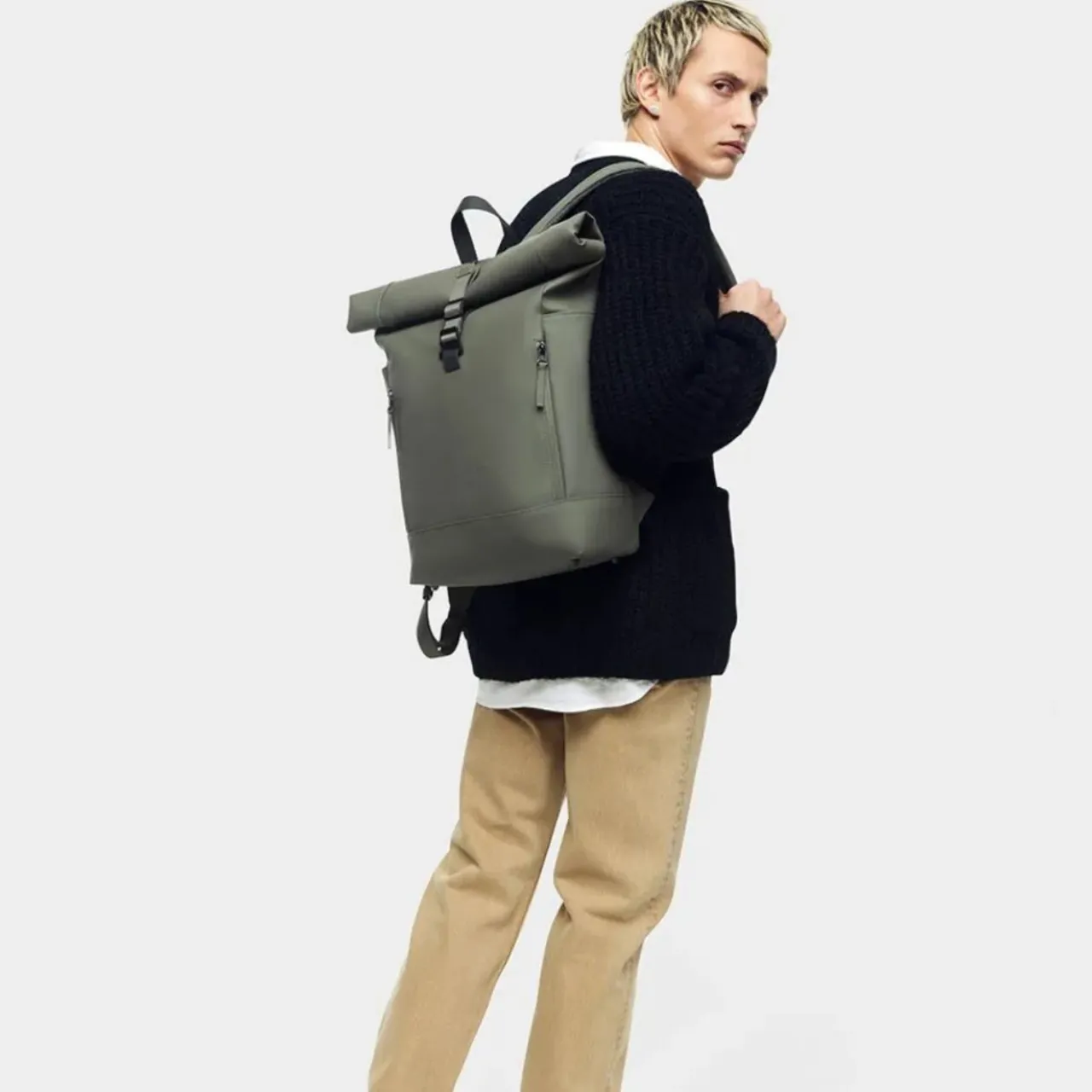 Outlet Ryggsäck Rullen 13 Oliv Ryggsäckar