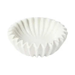 Outlet Serveringsskål Pleated 20 Vit Tallrikar|Fruktskålar