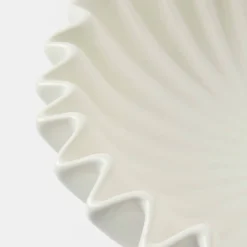 Outlet Serveringsskål Pleated 20 Vit Tallrikar|Fruktskålar