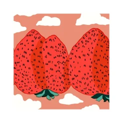 Online Servett Mansikkavuoret 33 cm Röd Servetter