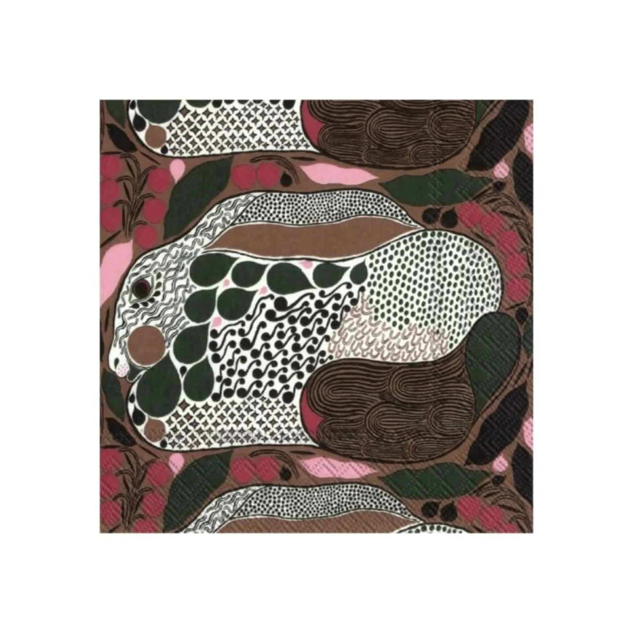 Servett Rusakko Blue lunch 33 cm Brun Servetter|Köksinredning