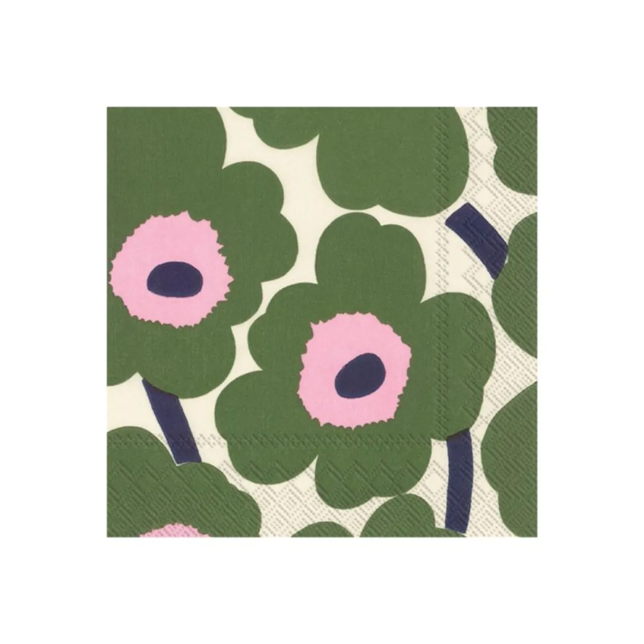 Clearance Servett Unikko 33 cm Mörkgrön Servetter|Köksinredning