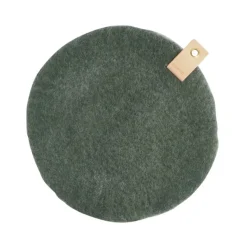 Hot Sittdyna Ull 33cm Moss green Stolsdynor