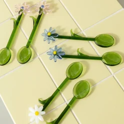 Clearance Sked Flower Blå Tillagning & Redskap|Köksinredning