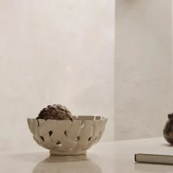 Clearance Skål Plait 24 diameter Vit Köksinredning|Julporslin