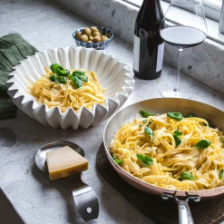 Skål Positano 9 Blå prickig Frukostskålar|Dessertskålar