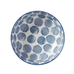 Online Skål Positano 14,5 Blå prickig Köksinredning|Frukostskålar