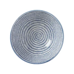 Sale Skål Positano 12 Blå randig Frukostskålar|Dessertskålar