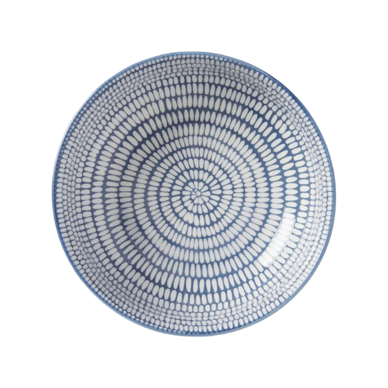 Best Skål Positano 14,5 Blå randig Frukostskålar|Dessertskålar