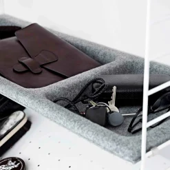 Clearance Skålplan filt 78x30 ljusgrå String Tillbehör