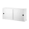 Outlet Skåp m skjutdörrar 78x30x42 målad Hyllsystem