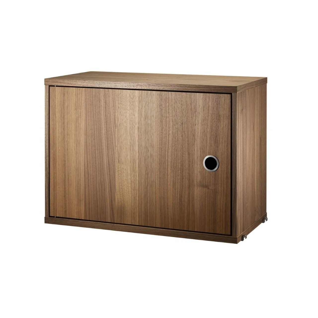 Skåp med dörr 58x30x42cm Valnöt Sängbord|String Skåp & Fällbord