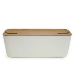 Outlet Sladdgömma Hideaway XL vit/trä Småförvaring