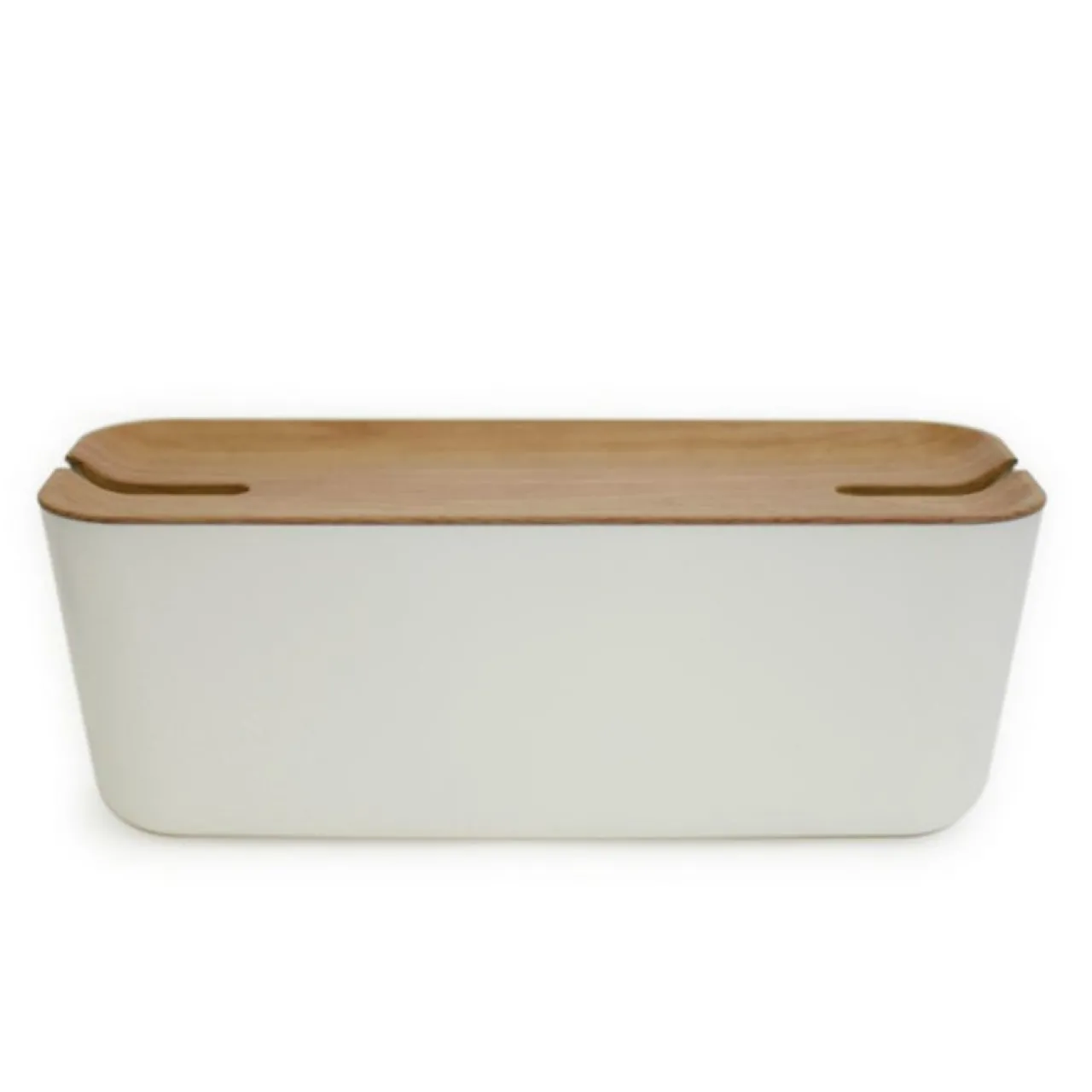 Outlet Sladdgömma Hideaway XL vit/trä Småförvaring